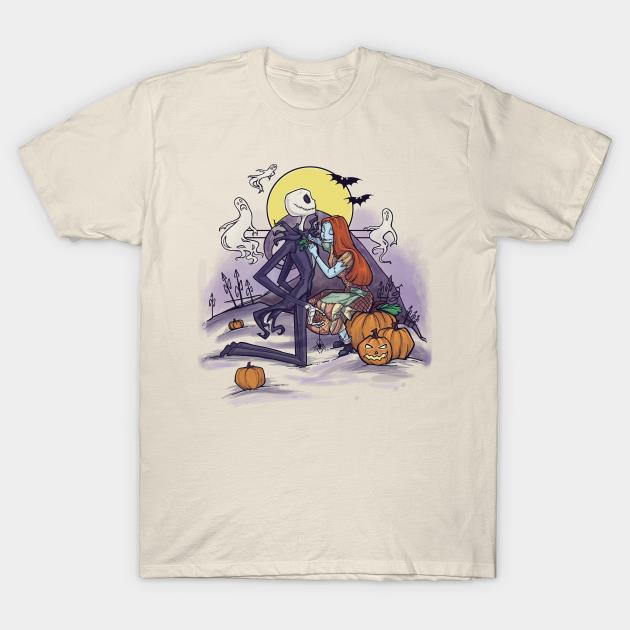 Halloween Jack And Sally Love The New Orleans Saints T-Shirt - T-shirts Low  Price