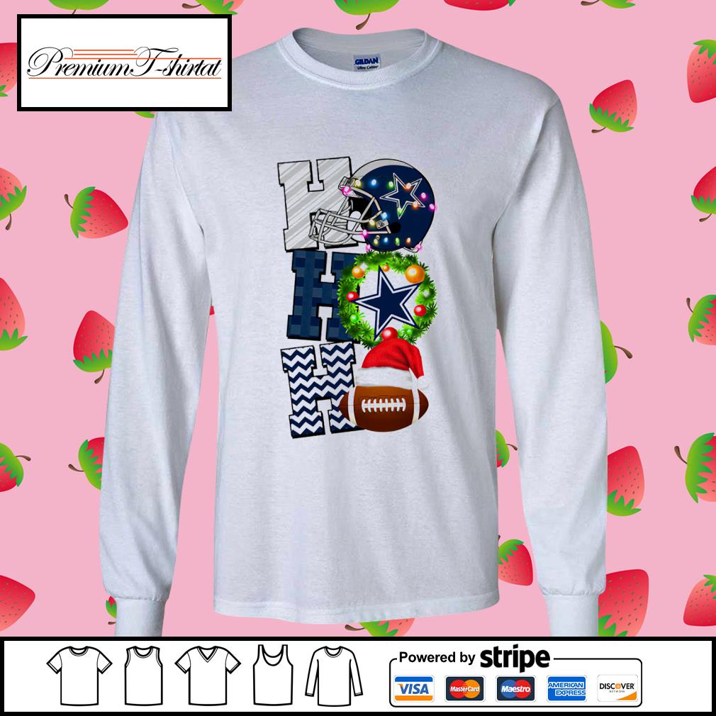 Ho ho ho Dallas Cowboys football Christmas shirt - YesItCustom